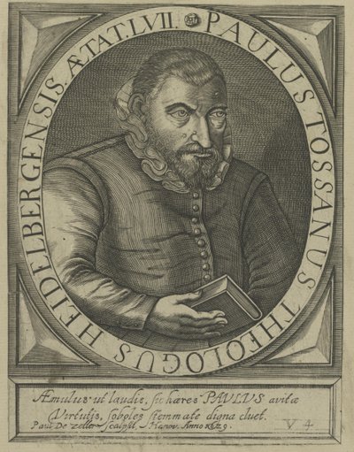 Ritratto di Paulus Tossanus da Paul de Zetter  